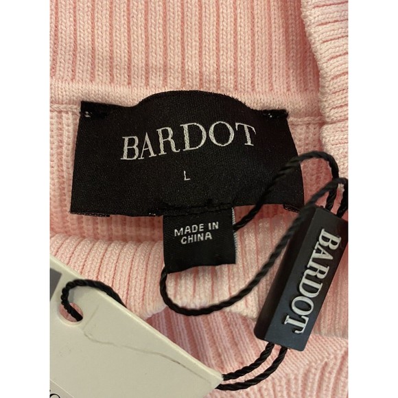 Bardot Rory Knit Dress in Sorbet Pink‎ Women's Large NWT - Picture 5 of 10
